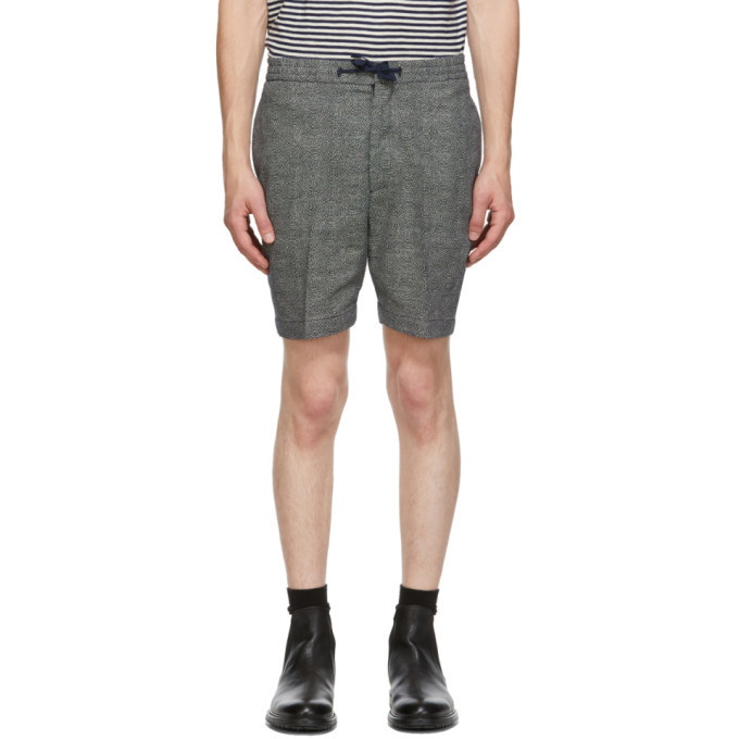 Photo: Officine Generale Navy and White Phil Shorts