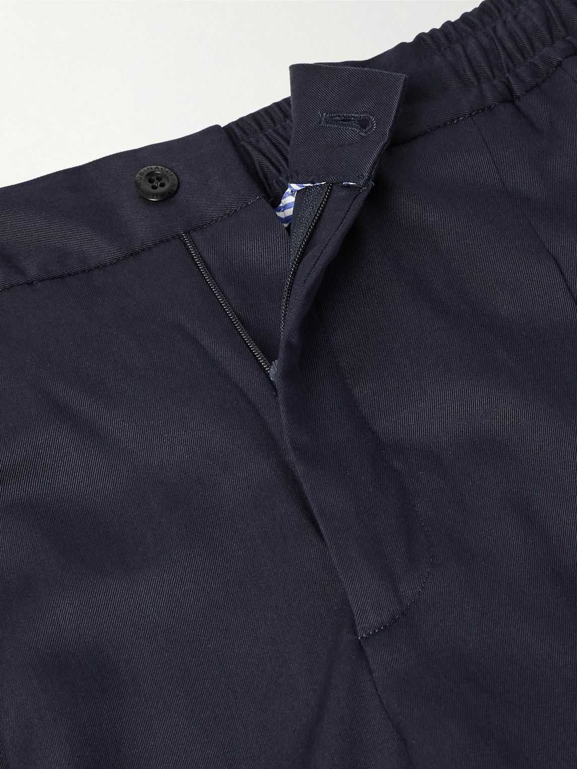 Rubinacci - Leisure Straight-Leg Pleated Silk-Twill Trousers - Blue