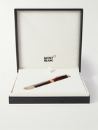 Montblanc - Meisterstück Calligraphy Solitaire Gold-Tone and Lacquer Fountain Pen