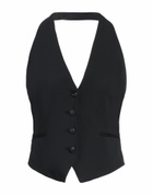 Rag & Bone Womens Tailored Vest in Black