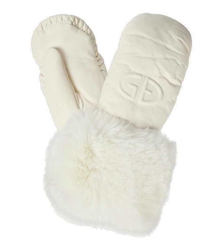 Photo: Goldbergh Adore logo faux fur-trimmed mittens