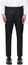 Thom Browne Navy Low-Rise Trousers