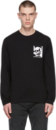 Alexander McQueen Black Skull Long Sleeve T-Shirt