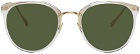 LINDA FARROW Gold Calthorpe Sunglasses
