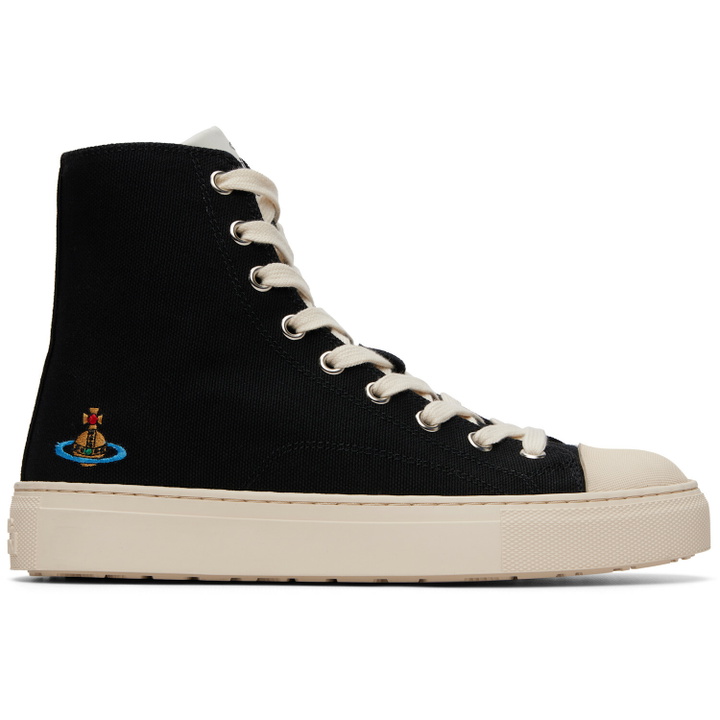 Photo: Vivienne Westwood Black High Top Plimsoll Sneakers