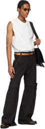 NULLUS Brown 8 Pocket Cargo Pants