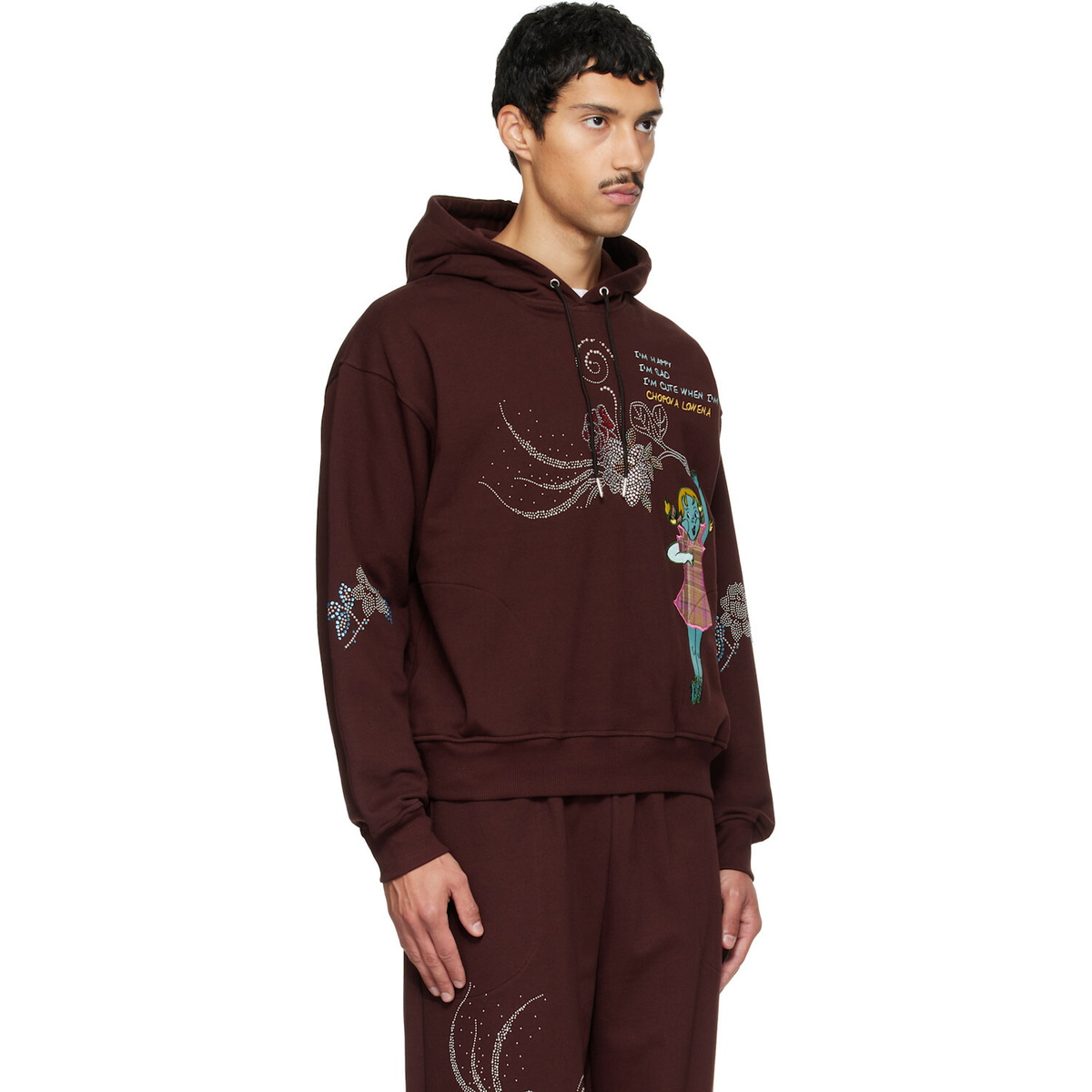 Chopova Lowena Brown Feelings Awe Hoodie