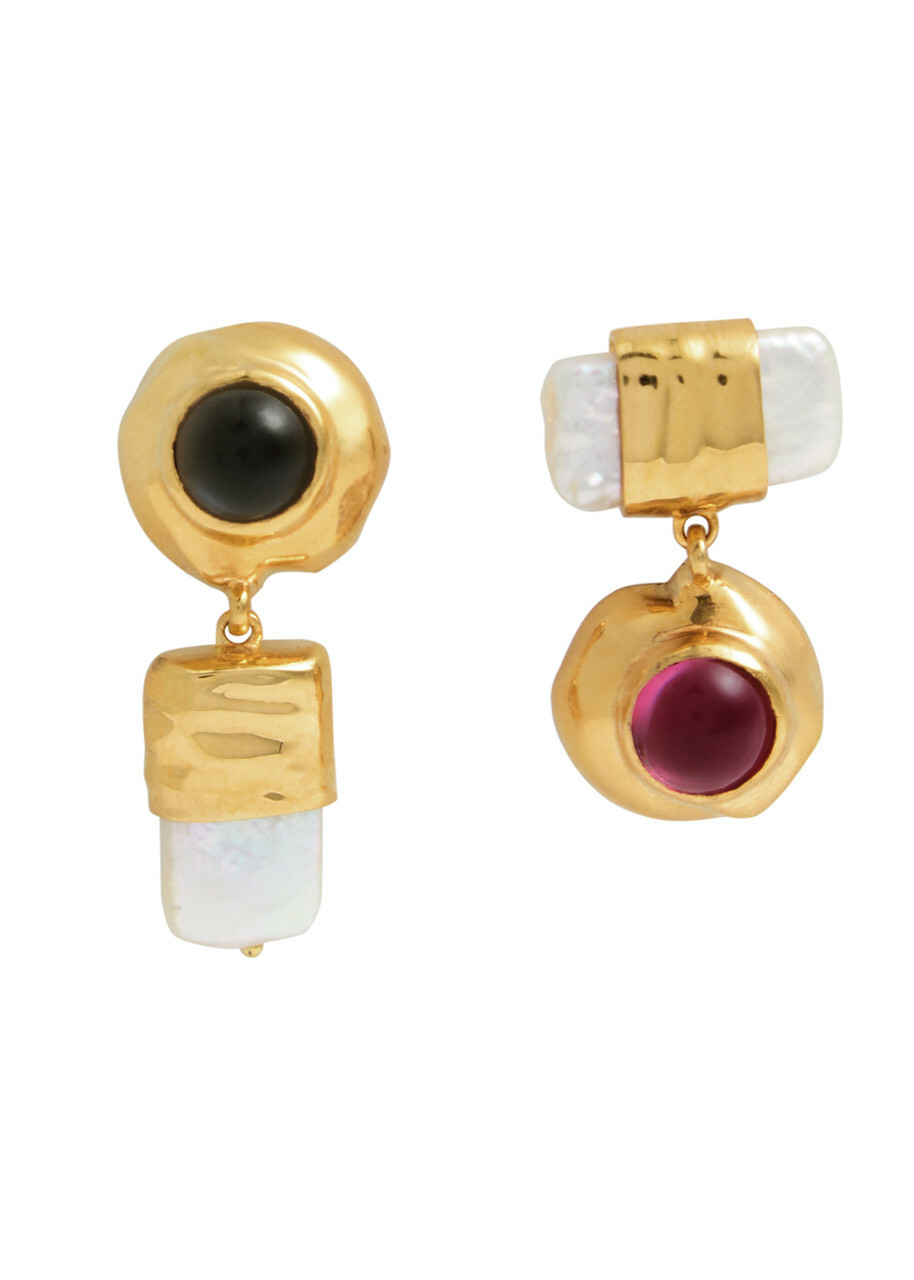 Joanna Laura Constantine Mismatched 18kt Gold-plated Earrings - One Size