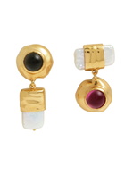 Joanna Laura Constantine Mismatched 18kt Gold-plated Earrings - One Size