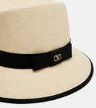 Valentino VLogo straw Panama hat