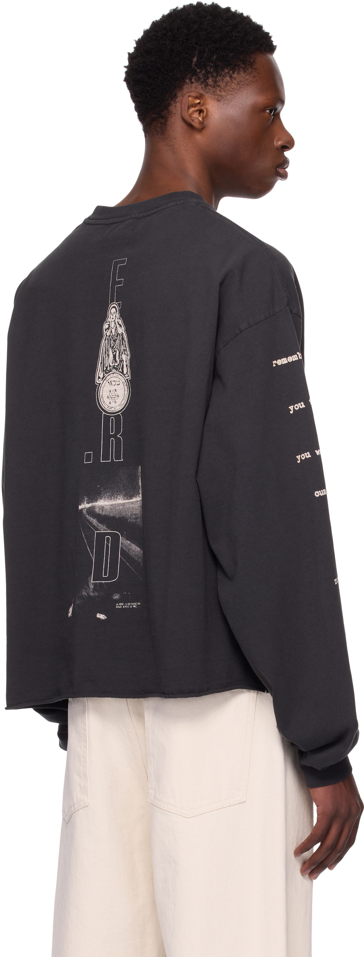 トップス enfants riches deprimes remember when ls Remember When LS T-Shirt in Faded Black – SVRN