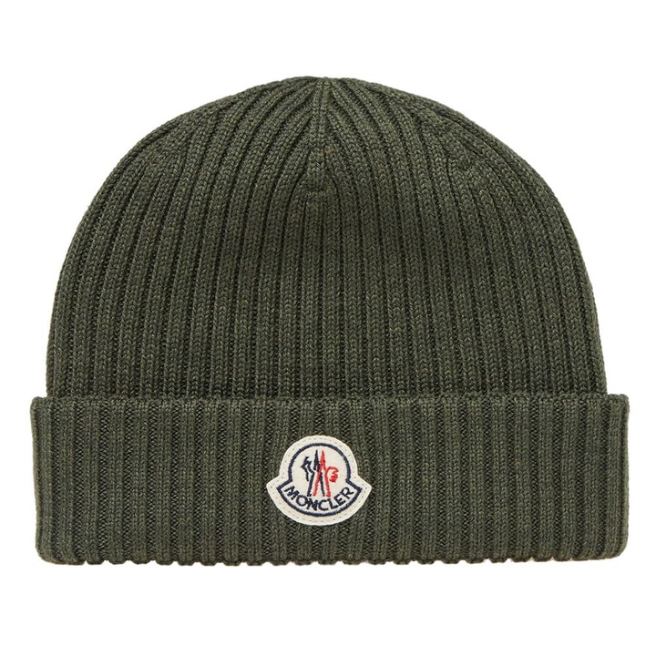 Photo: Moncler Berretto Basic Ribbed Beanie