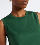 Carolina Herrera Silk and cotton tank top