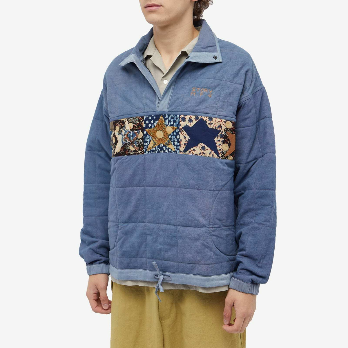 Story mfg. Men's Polite Pullover Jacket in Purple Ssp Story Mfg.