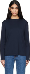 FLORE FLORE Navy Maggie Longsleeve T-shirt