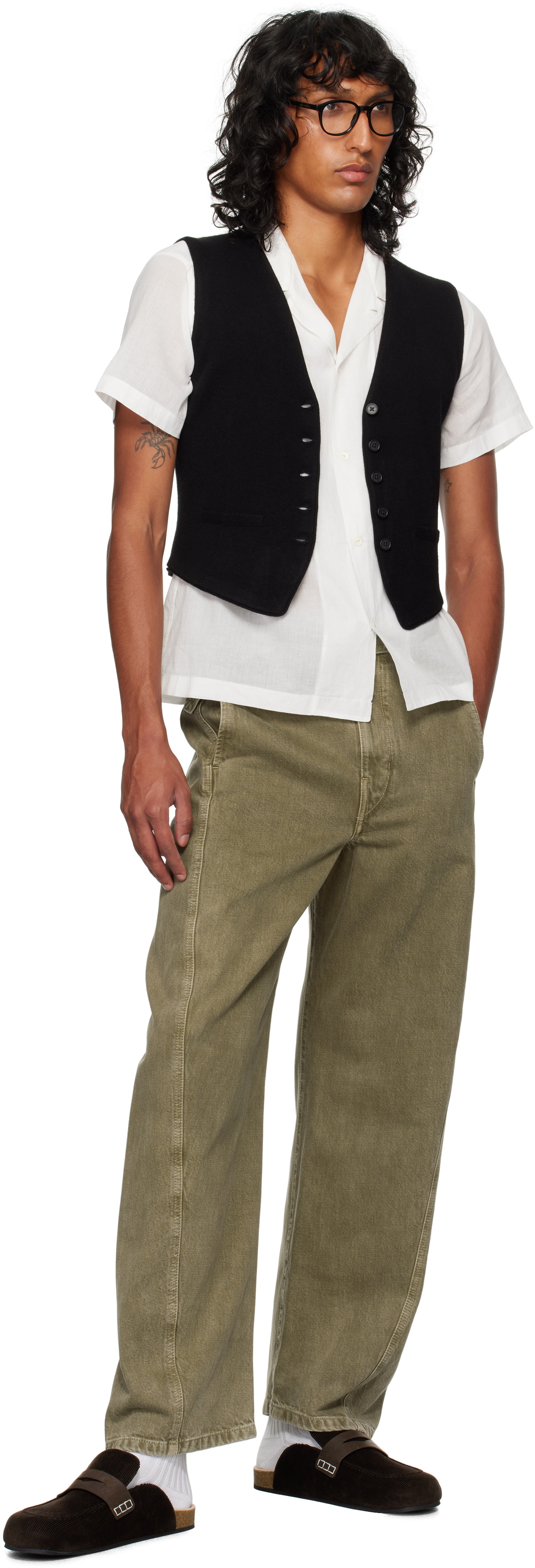 Guest in Residence Black Tailored Vest