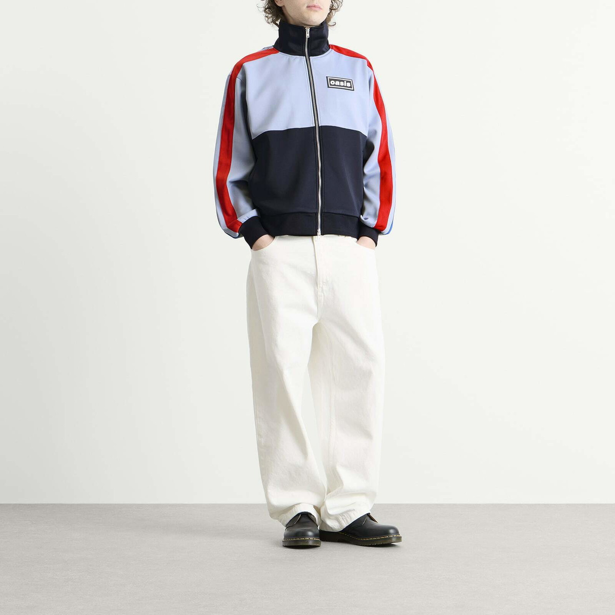 Pleasures Men's x Oasis Forever Track Jacket in Powder Blue
