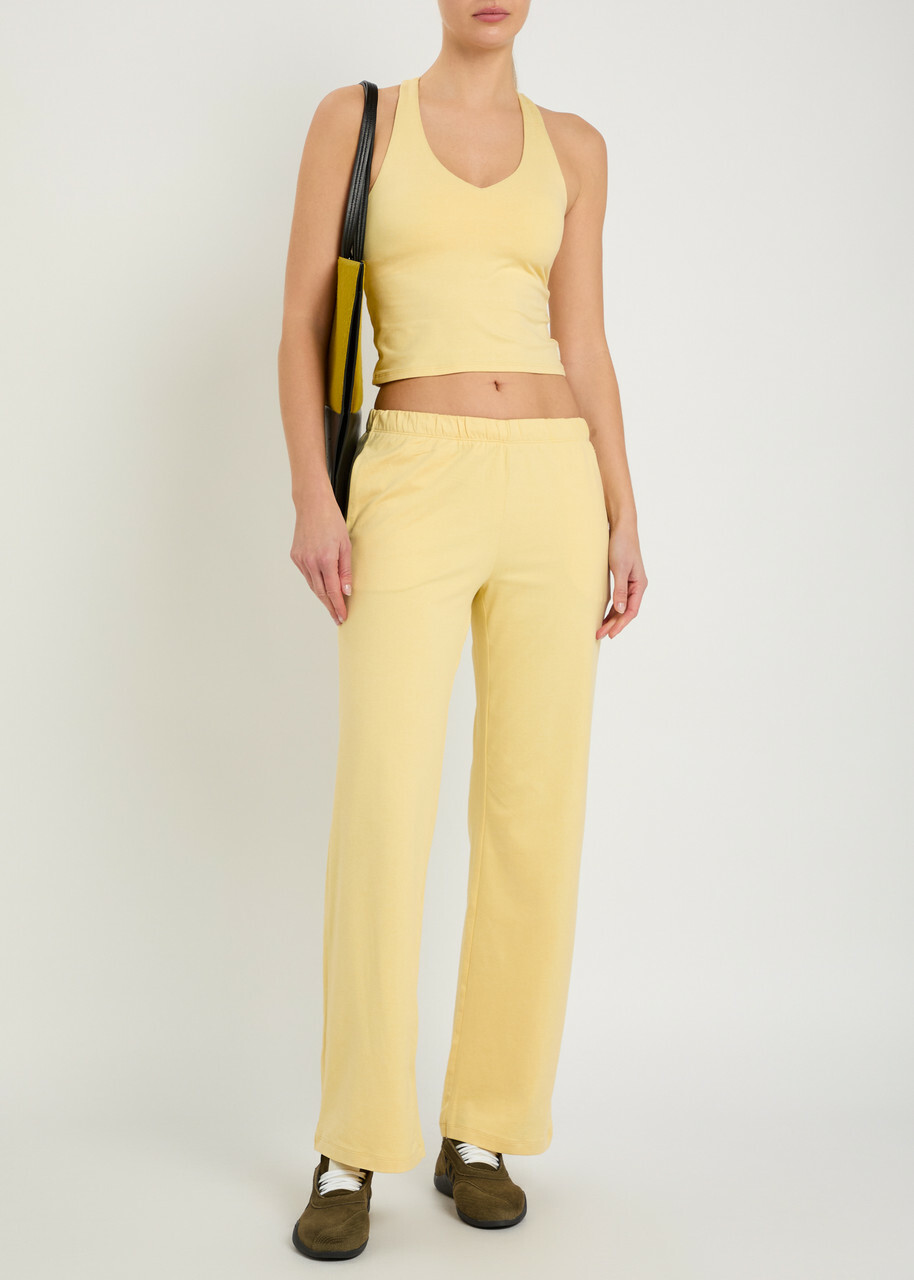 Vuori Halo Modern Straight-leg Jersey Sweatpants Yellow