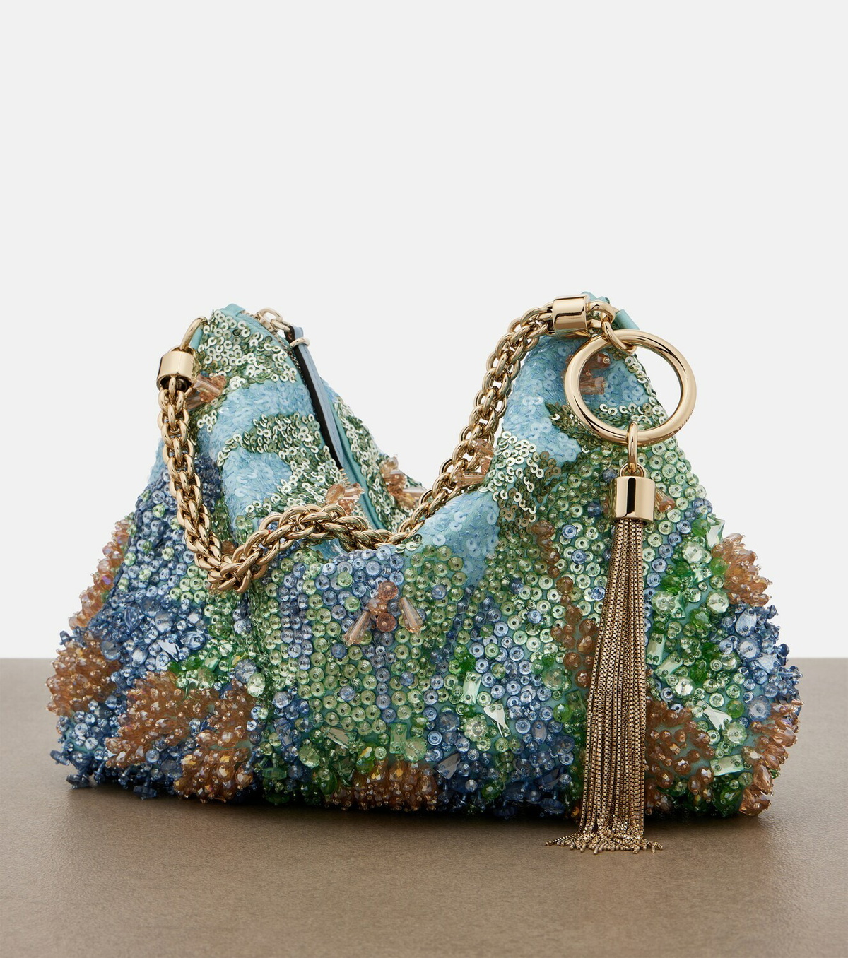 Jimmy Choo Callie Small brocade top-handle bag