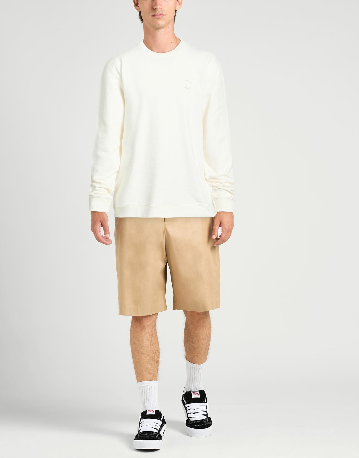 Dondup Mens Sweatshirt Cream
