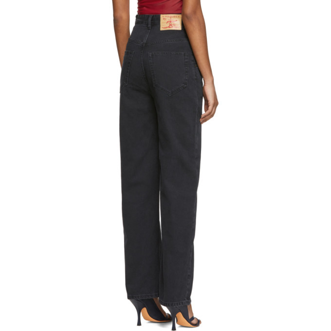 Y/Project Black Cut-Out Waistband Jeans Y/Project