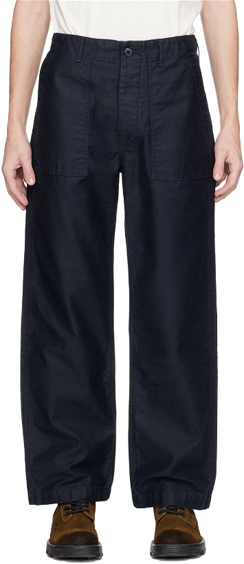Photo: Re/Done Navy Utility Trousers