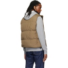 Stone Island Khaki G100010 Crinkled Reps NY Down Vest