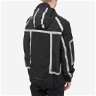 Tobias Birk Nielsen Men's Loist Mixed Fabric Hooded Jacket in Black