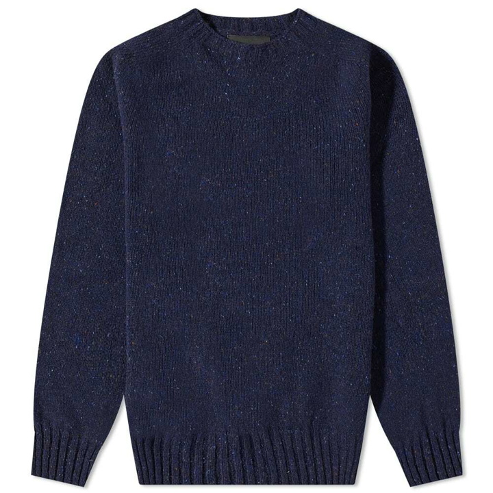 Photo: Howlin by Morrison Men's Howlin' Terry Donegal Crew Knit in Navy