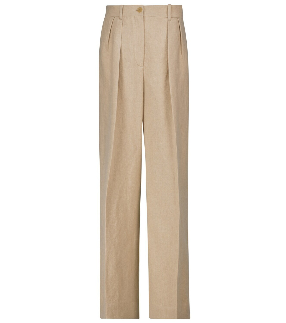 The Row Igor high-rise wide-leg linen-blend pants The Row