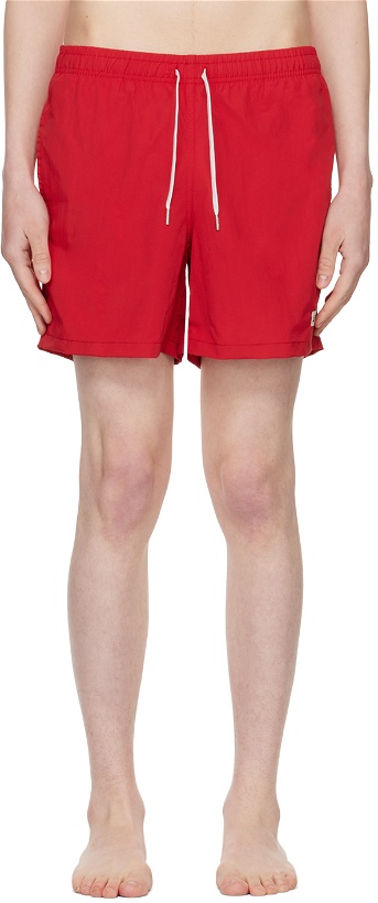 Photo: Bather Red Drawstring Swim Shorts