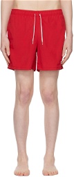 Bather Red Drawstring Swim Shorts