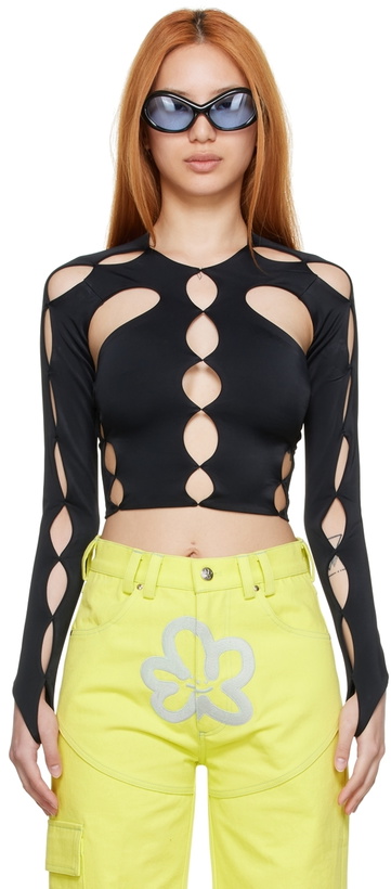 Photo: Marshall Columbia SSENSE Exclusive Black Nylon Long Sleeve T-Shirt