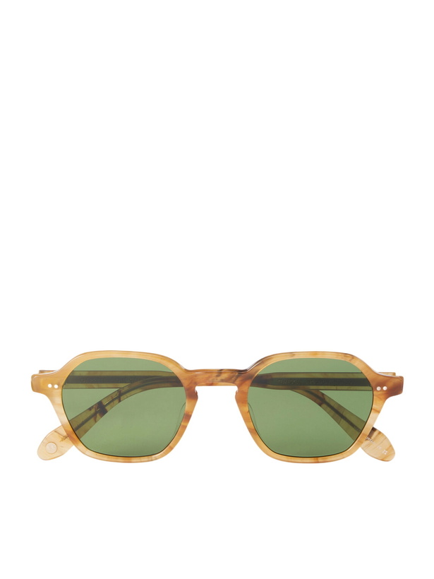 Photo: Garrett Leight California Optical - Temescal Hexagon-Frame Acetate Sunglasses