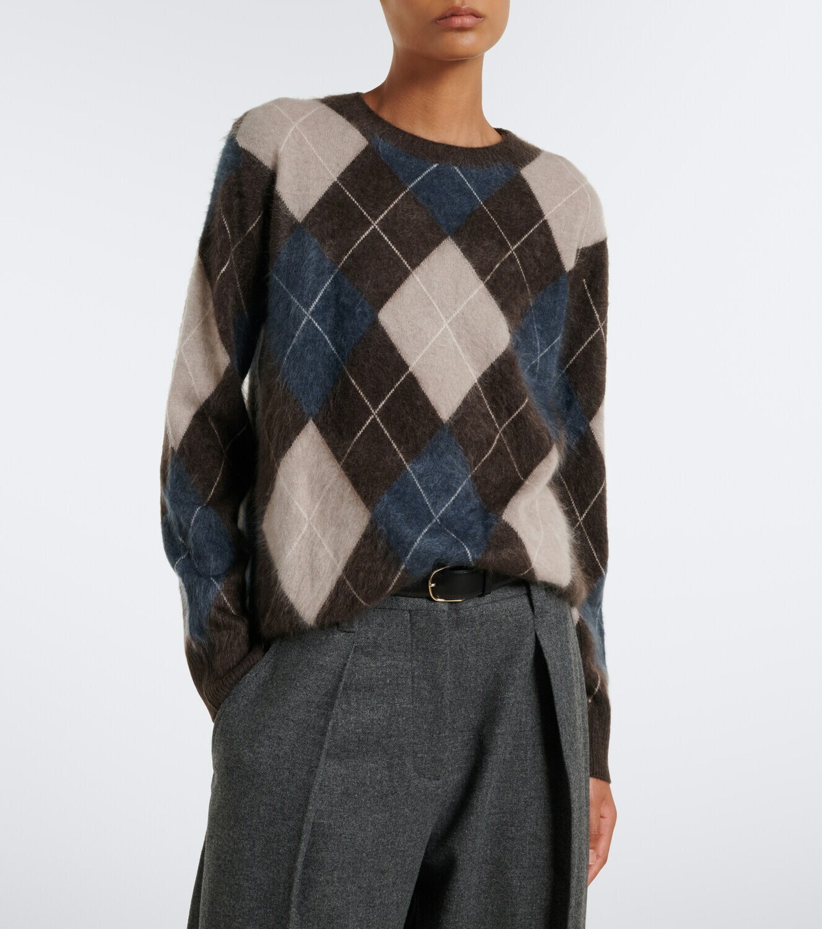 Lisa Yang Margy argyle cashmere sweater