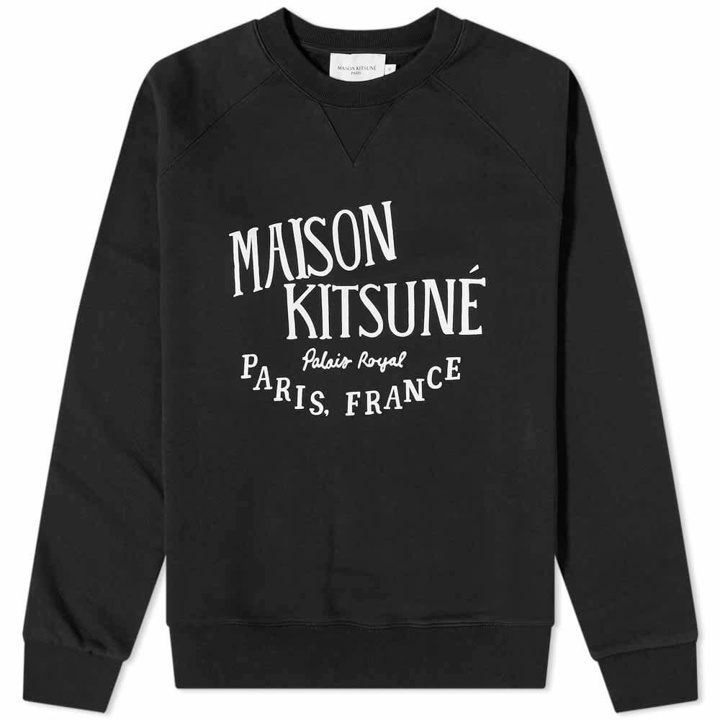 Photo: Maison Kitsuné Men's Palais Royal Crew Sweat in Black