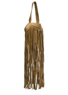 Khaite Lotus Nano Fringed Suede Tote - Natural - One Size