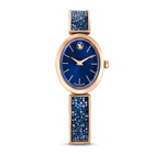 Swarovski Crystal Rock Oval Quartz Blue Dial Watch 5656822