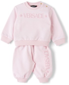 Versace Baby Pink Branded Tracksuit Set