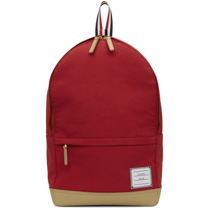 Photo: Thom Browne Red Unstructured Backpack