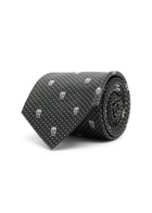 Alexander Mcqueen Skull and Polka-dot Jacquard Silk tie - Black - One Size