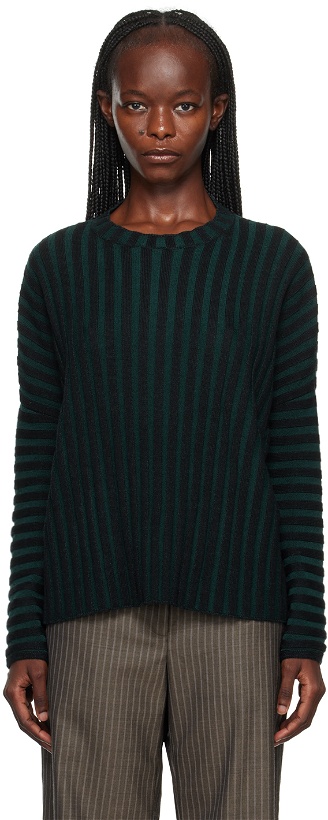 Photo: Eckhaus Latta Black & Green Keyboard Sweater