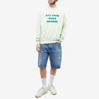 Drole de Monsieur Men's Drôle de Monsieur Not From Paris Madame Crew Sweat in Light Green