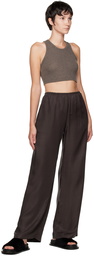 LESET Brown Lauren Tank Top