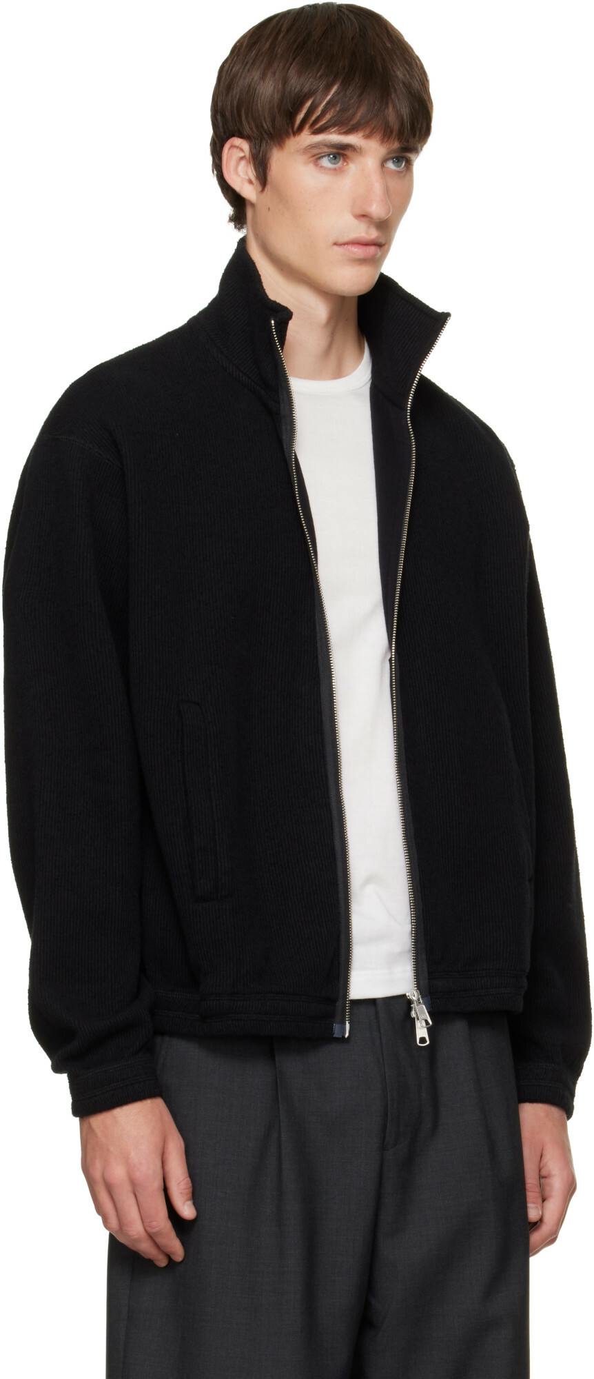 mfpen Black Covet Full Zip Sweater