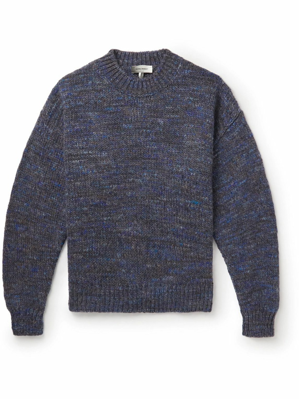 Photo: Isabel Marant - Brushed Knitted Sweater - Blue