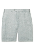 Brioni - Tropical Slim-Fit Slub Linen Shorts - Gray