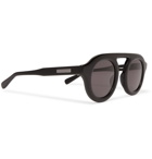 Native Sons - Sacai Oppenheim Round-Frame Acetate Sunglasses - Black