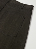 Small Talk - Straight-Leg Cotton-Canvas Shorts - Brown