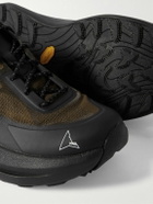 ROA - Rubber-Trimmed Mesh Sneakers - Black